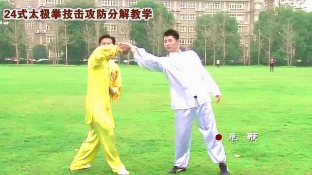 24式太极拳技击攻防实战术分解教学