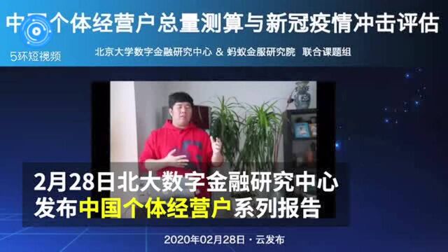 北大数字金融研究中心:中国近亿个体户解决2.3亿就业