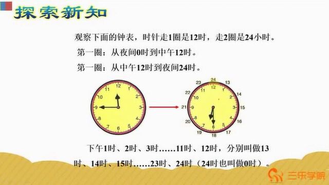 认识一年级数学,24时计时法,搞懂的都是“聪明宝宝”,学会了吗