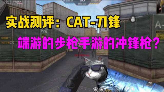 CF手游:CAT刀锋实战评测,端游的步枪版本,到了手游却是冲锋枪?