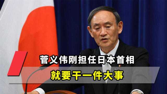 菅义伟刚担任日本首相,就要干一件大事,但这次必须得到中国同意