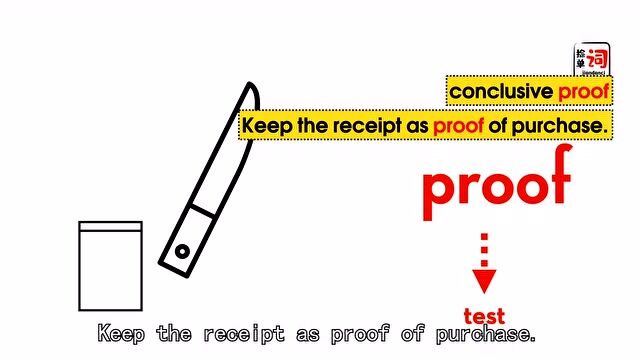 英语角:每日一词,proof