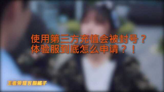 使用第三方充值会被封号?体验服到底怎么申请?!