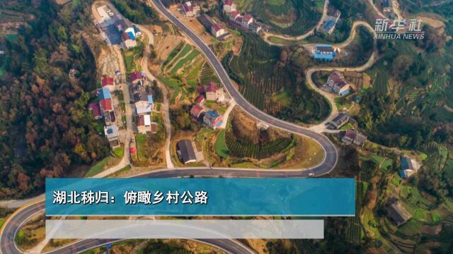 湖北秭归:俯瞰乡村公路