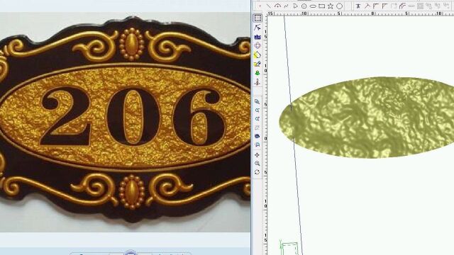 精雕软件做磨砂曲面教程门牌底板的凹凸不平的面是怎么做的