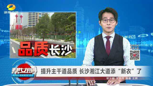 (品质长沙)提升主干道品质 长沙湘江大道添“新衣”了