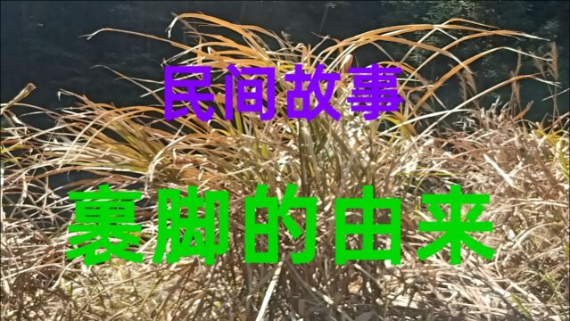 民间故事《裹脚的由来》相传隋朝杨广是一个不好的皇帝