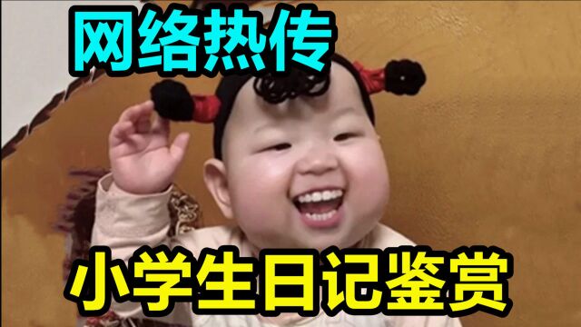 【熊孩子级】网络热传小学生日记鉴赏!