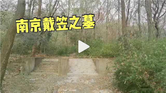 实拍南京戴笠之墓,位于南京中山陵景区灵谷寺