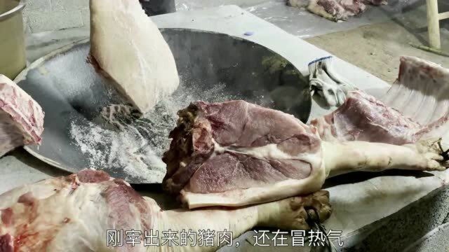 重庆正宗的烟熏腊肉,腌制过程十分讲究,这样的腊肉越熏越香吃不够!