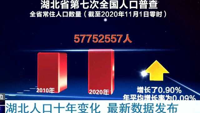 湖北人口十年变化 最新数据发布