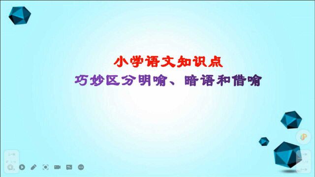 巧妙区分明喻、暗语和借喻