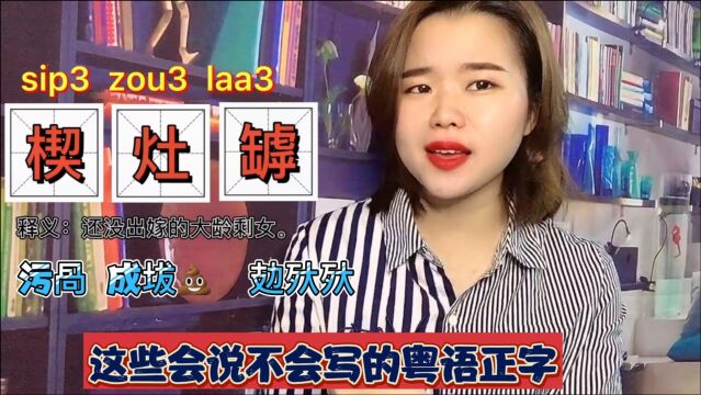 在广东形容大龄剩女可以有几种粤语说法?6个粤语正字你会写几个