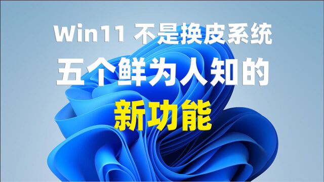 深度体验Windows 11后,我发现了鲜为人知的新功能!