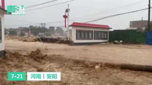 洪河断坝水流湍急 河南安阳消防惊险救援被困群众