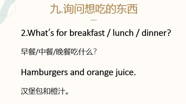 如何用英语询问想吃的东西?这些表达你得学会!一起来学实用英语