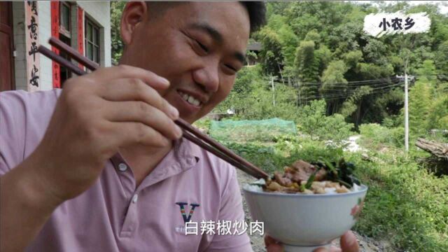 半斤白辣椒,一块肉,湖南人最经典的“白辣椒炒肉”,香辣脆爽