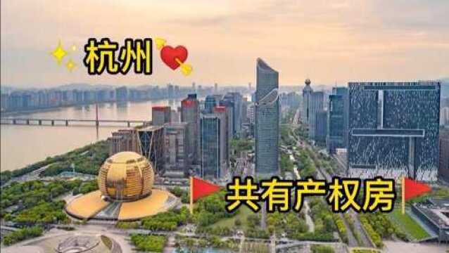 杭州“共有产权”保障住房是什么?