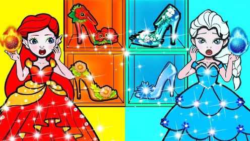 公主装扮动画片，白马王子寻找帮组自己的灰姑娘，设计漂亮裙子 ，简直必要太美了！