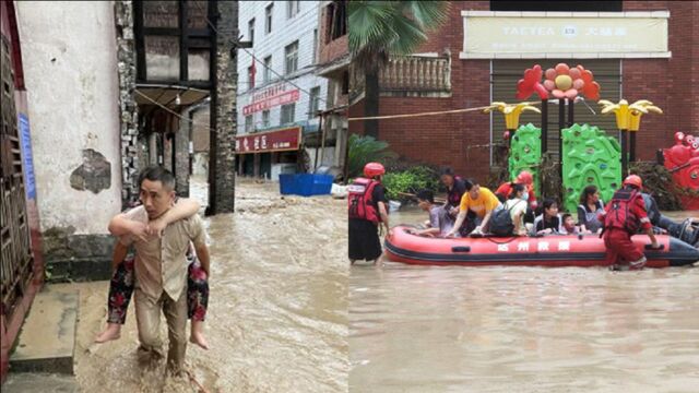 四川大竹遭遇“最强降雨”,村民惊呼:水比人都高,房子都垮了