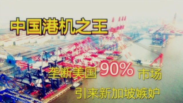 中国港机之王,垄断美国90%市场,却引来新加坡嫉妒!