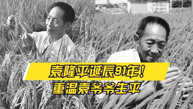 袁隆平诞辰91年!重温袁爷爷生平