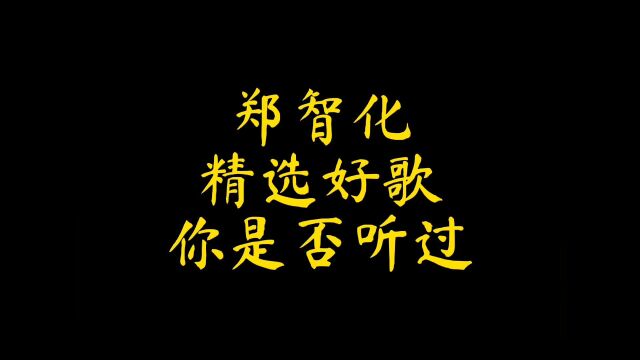 郑智化5首好听歌曲,哪一首你没听过?