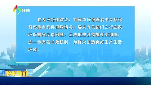 顺德区开展安全生产检查及环保督察整改工作 压实安全生产主体责任 立行立改环保督察反馈问题