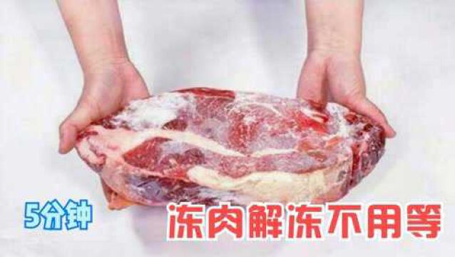 冻肉解冻不用等,冻肉上滴几滴,5分钟快速解冻无腥味,又学一招