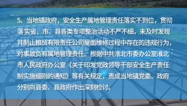 【安全生产 幸福你我】某粮贸公司仓库维修坠落事故