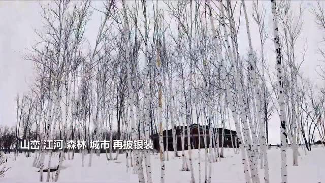 “东极”春雪 泼墨江山