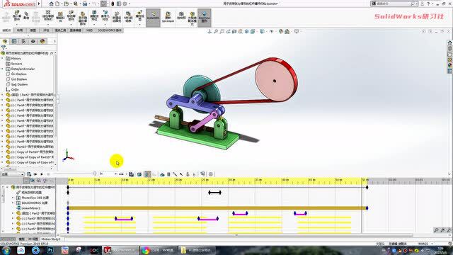 SolidWorks零件或装配体运动时,忽明忽暗是怎么回事?