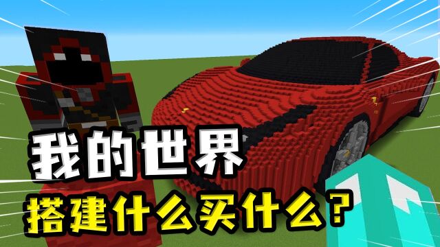 我的世界:建造比赛,猜中搭建的物品就要购买,定义金额随意搭建