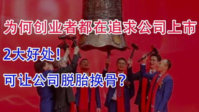 为何创业者都在追求公司上市?2大好处,可让公司脱胎换骨?