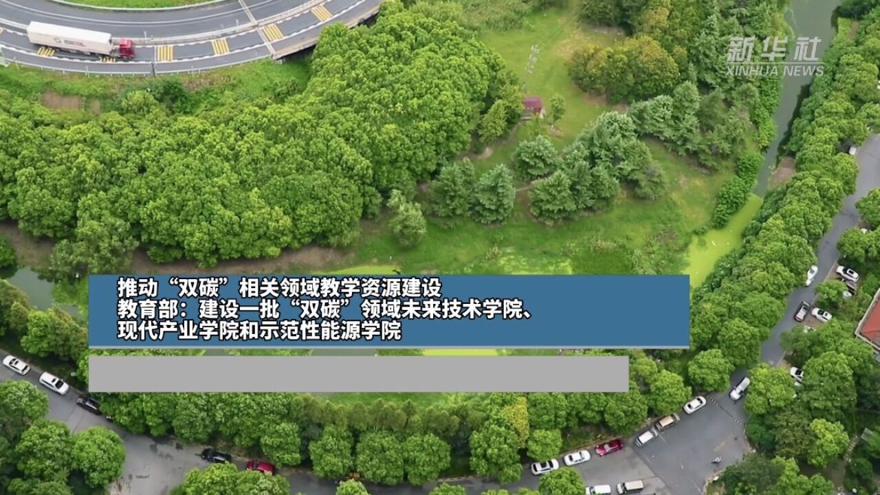 推动“双碳”相关领域教学资源建设,教育部:建设一批“双碳”领域未来技术学院、现代产业学院和示范性能源学院