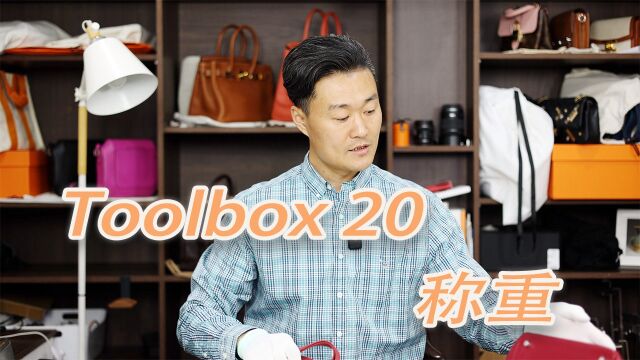 Vlog1477称重:爱马仕Toolbox20|摸起来“灰灰的”togo皮?