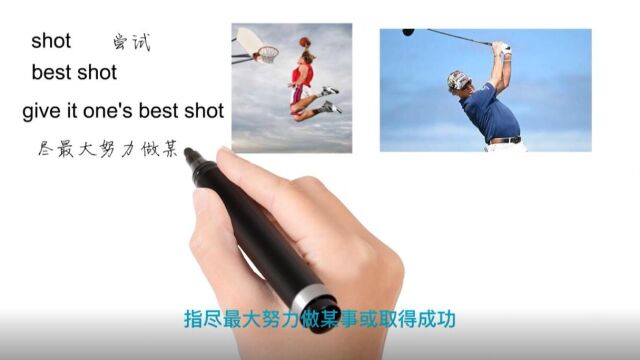 英语思维解密,为什么give it one's best shot表示全力以赴,轻松学英语