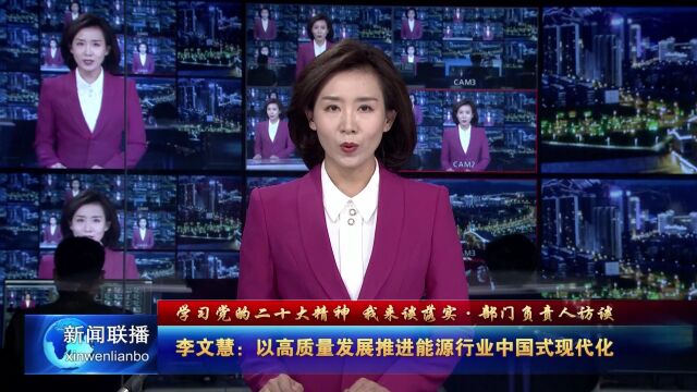 李文慧:以高质量发展推进能源行业中国式现代化