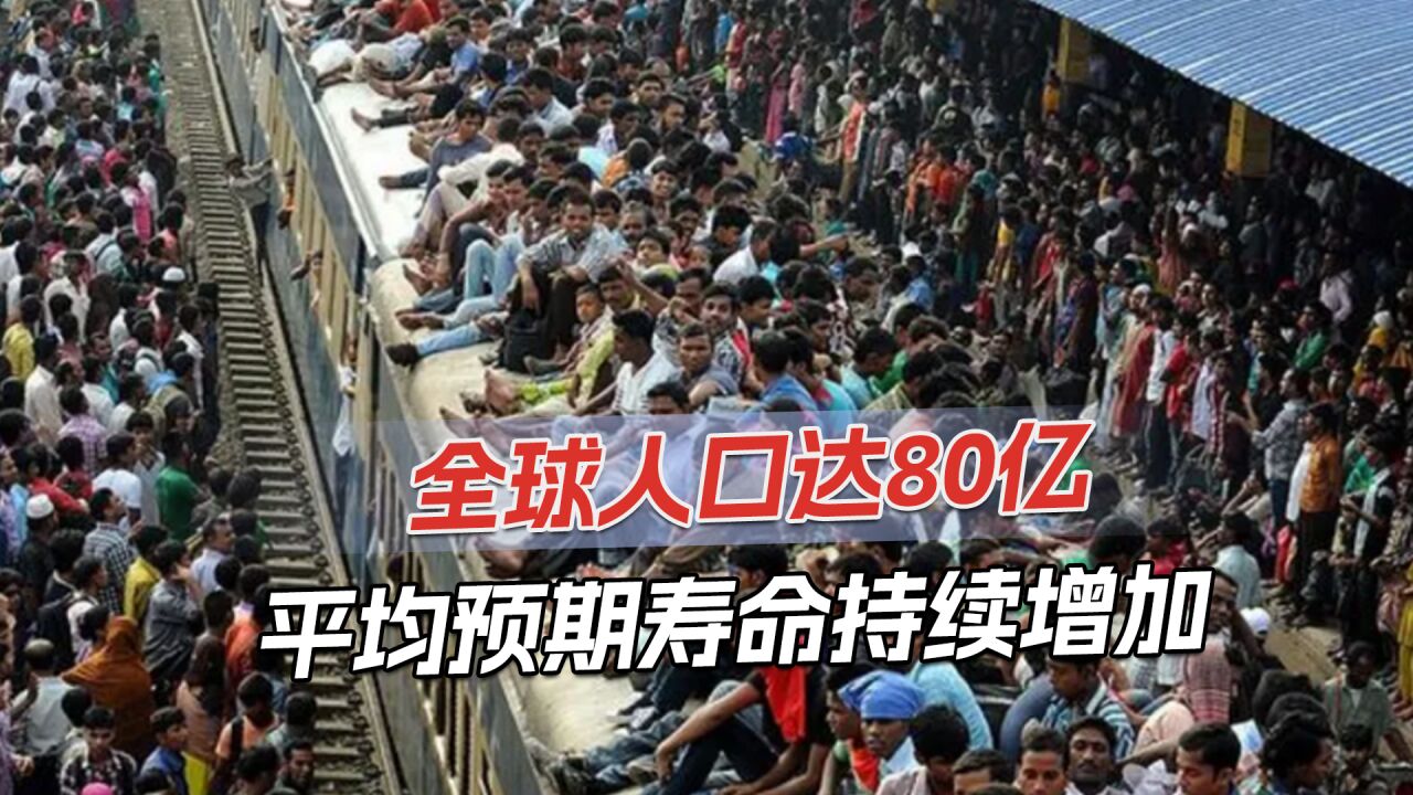 全球人口破80亿,联合国预测:印度将成为世界人口第一大国