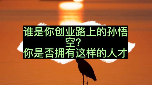 创业路上的孙悟空,你有吗?