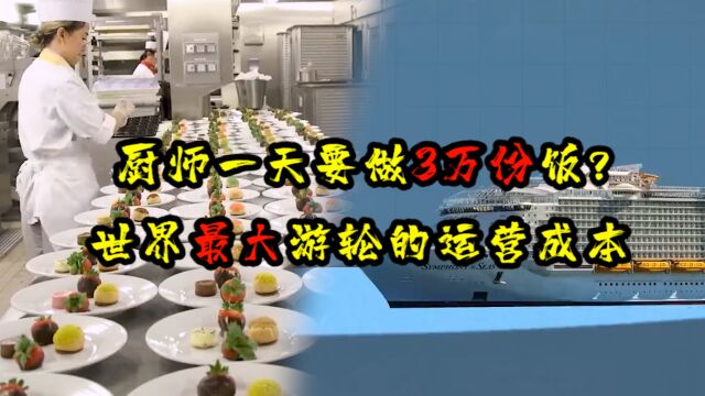 厨师一天做饭3万份,运营世界上最大的游轮,到底需要多少成本?