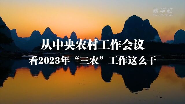 新华全媒+|从中央农村工作会议看2023年“三农”工作这么干