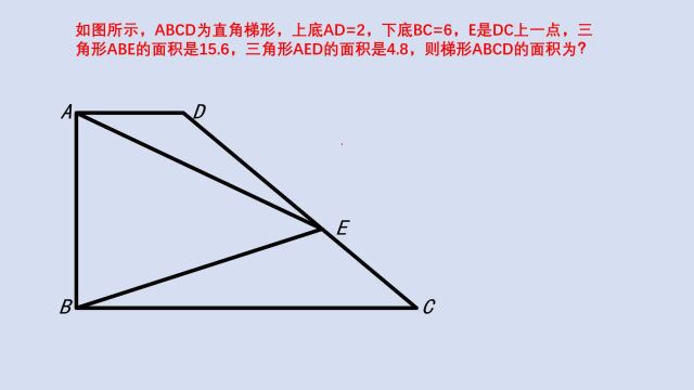 21届华杯赛决赛小高组C卷试题,求梯形面积,学霸感觉不过如此