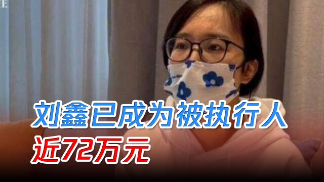 曾在网络平台公开“募捐”!刘鑫已成为强制被执行人:近72万元