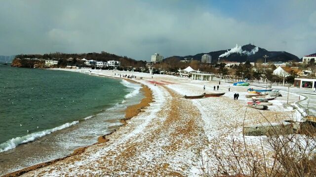 2023春节,雪后的大连海滨风景宜人