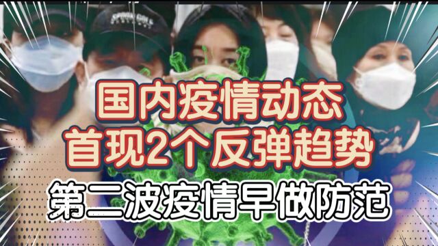 国内疫情动态首现2个反弹趋势,第二波疫情“虽迟但到”早做防范