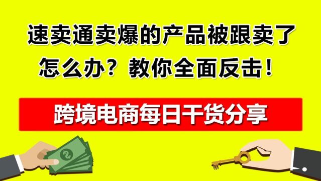 5.速卖通卖爆的产品被跟卖了怎么办?教你全面反击!