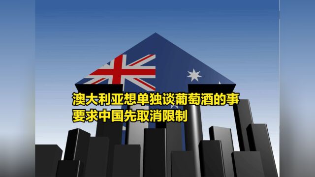 想太美了吧,澳大利亚想单独谈葡萄酒的事,要求中国先取消限制