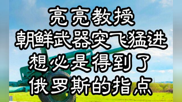 亮亮教授:朝鲜武器突飞猛进,想必得到了俄罗斯指点