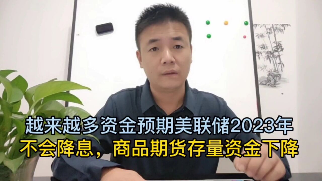 越来越多资金预期美联储2023年不会降息,商品期货存量资金下降